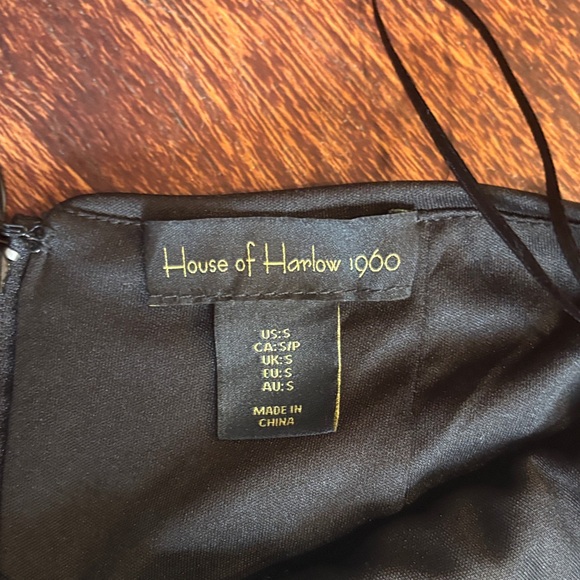 House of Harlow 1960 Black Sequin Two-Piece Maxi Dress - Picture 7 of 9